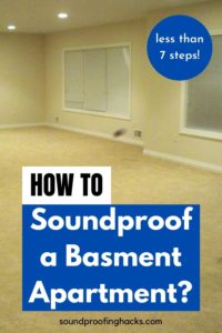 how to soundproof a basement apartment pinterest