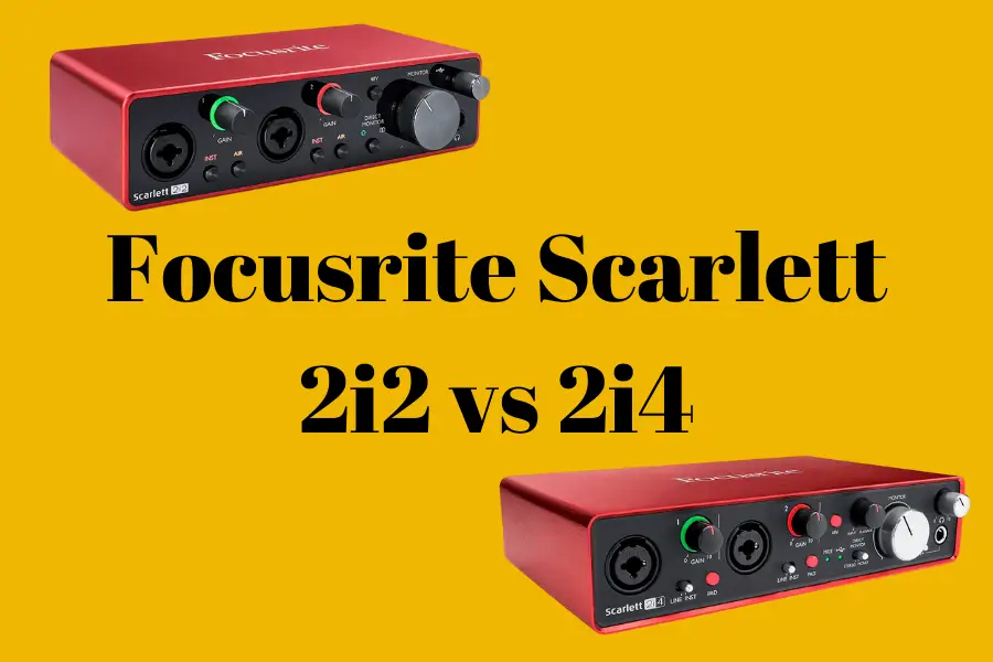 Focusrite Scarlett 2i2 vs 2i4 comparison