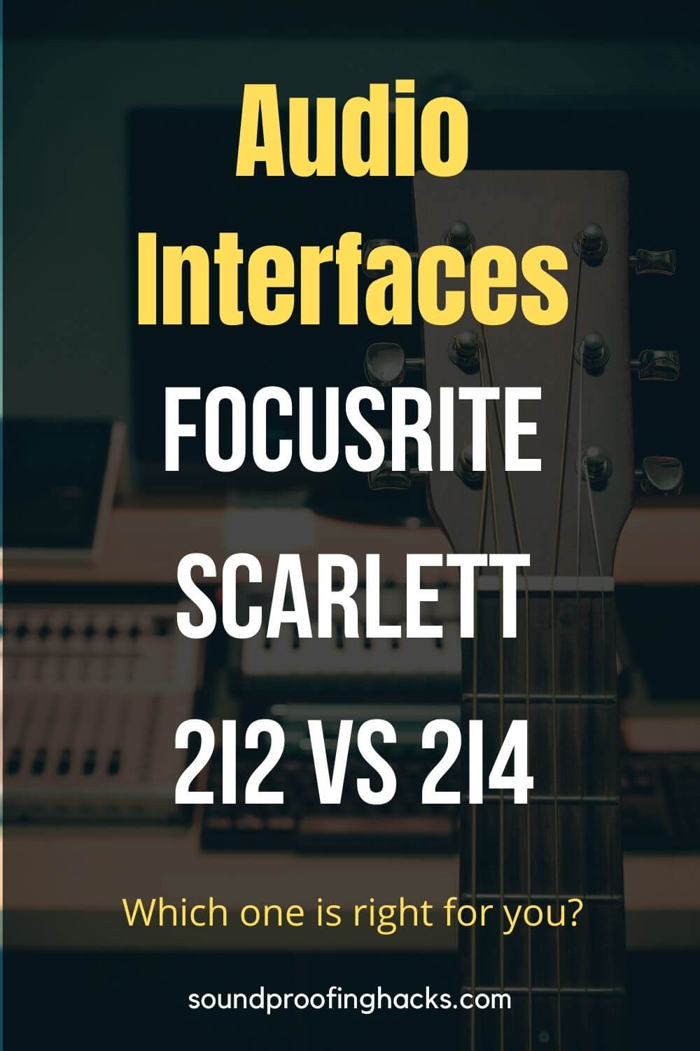audio interfaces Focusrite Scarlett 2i2 vs 2i4 pinterest