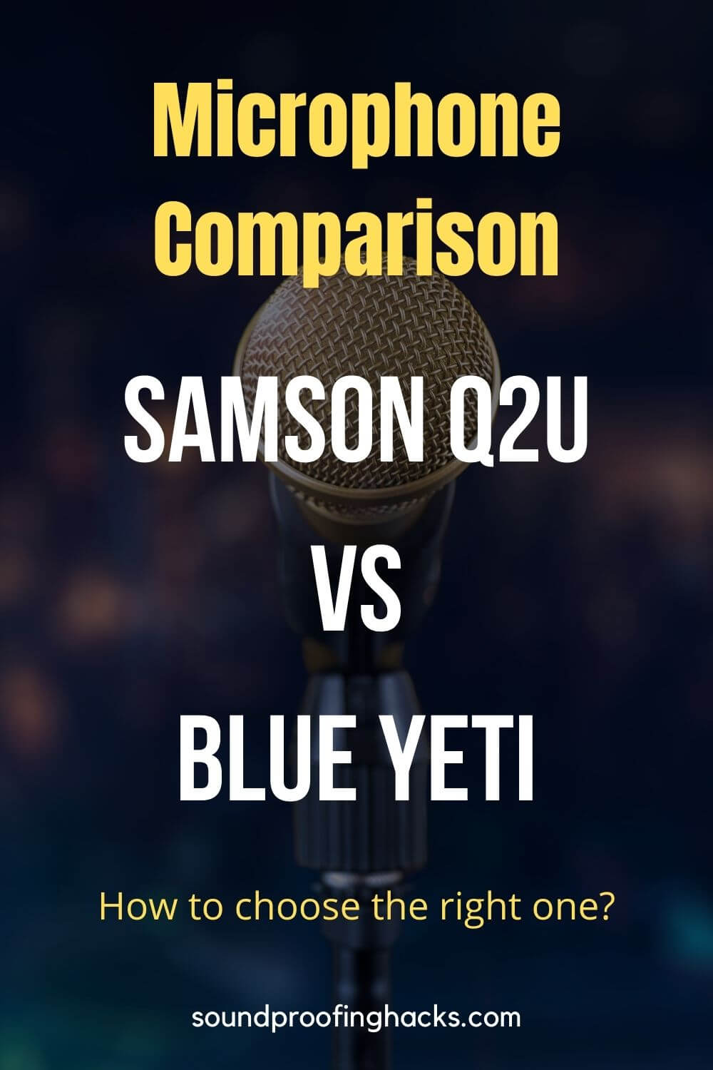 blue yeti vs samson q2u comparison pinterest