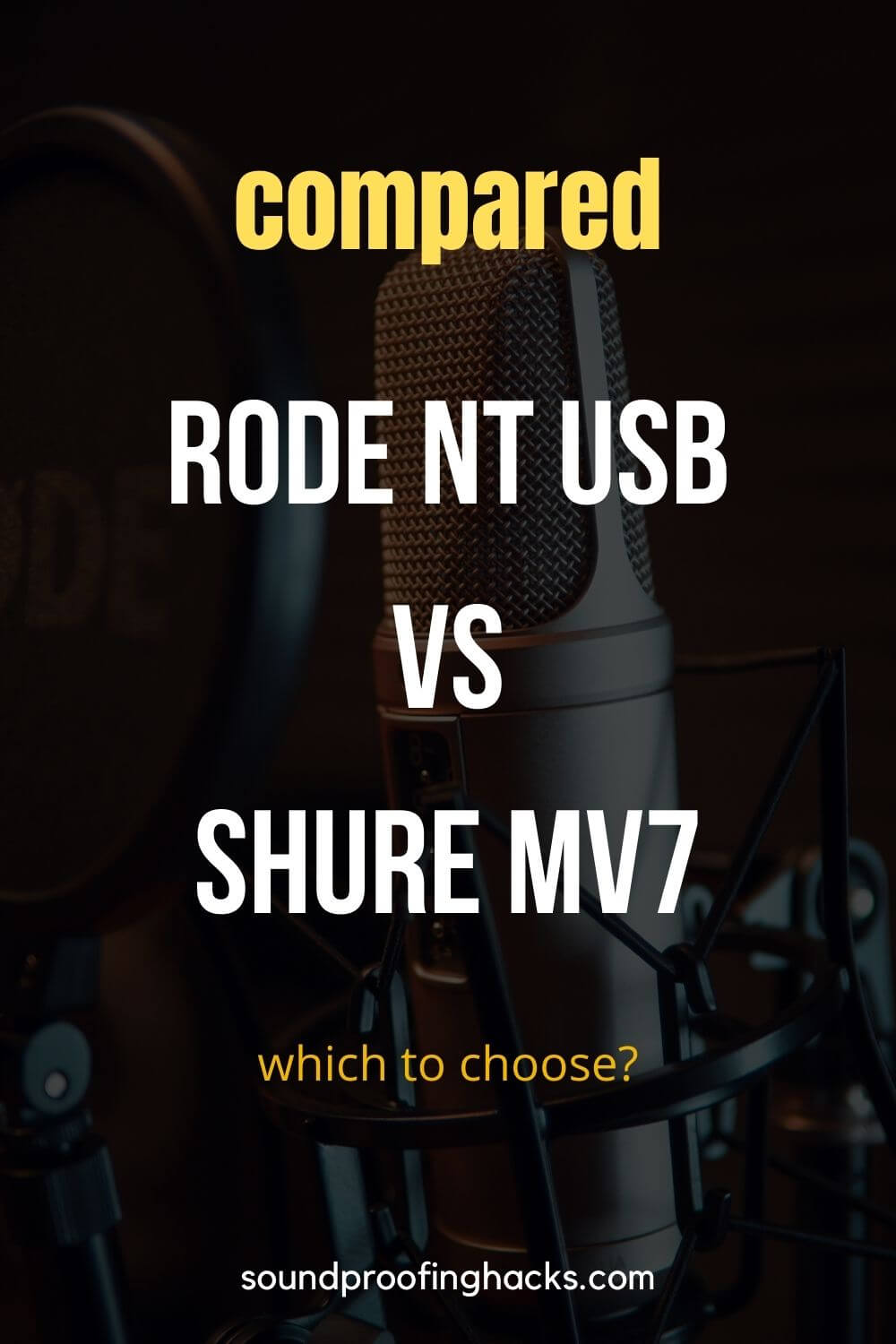 shure mv7 vs rode nt usb comparison pinterest